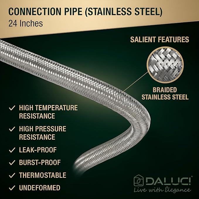 Geyser Connection Pipe 24 Inch , Heavy Duty & Premium Quality