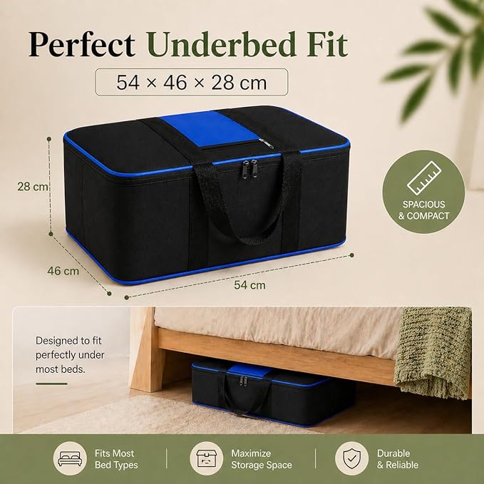 Underbed Storage Bags for Clothes Pack of 2 Large.