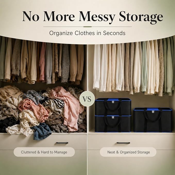 Underbed Storage Bags for Clothes Pack of 2 Large.