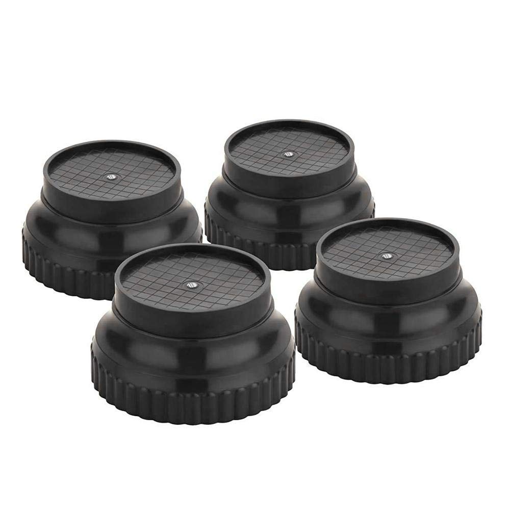 DALUCI Multi-Purpose 4-Piece Round Plastic Legs Refrigerator Stand for Single Door and Double Door
