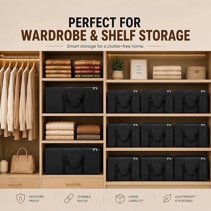 Nylon Wardrobe Storage Bags for Clothes 85 L .