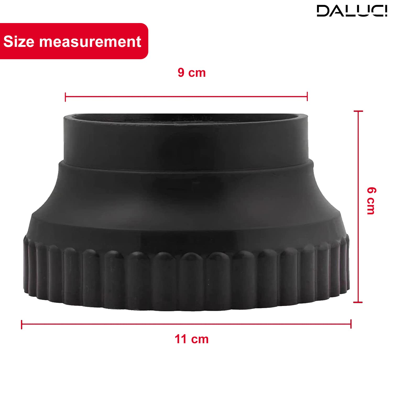 DALUCI Multi-Purpose 4-Piece Round Plastic Legs Refrigerator Stand for Single Door and Double Door