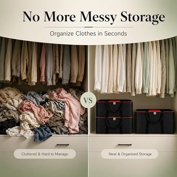 2 Pack Underbed Storage Bags for Clothes.
