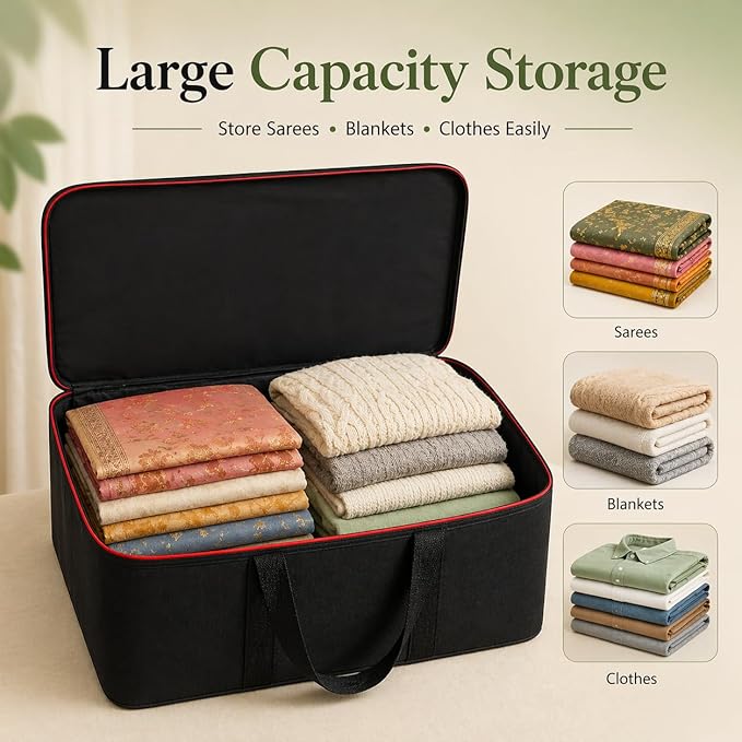 2 Pack Underbed Storage Bags for Clothes.