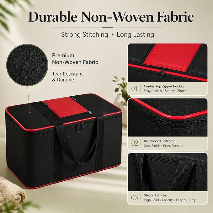 2 Pack Underbed Storage Bags for Clothes.