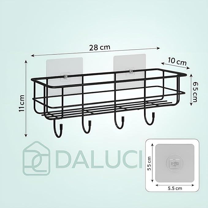 Self Adhesive Bathroom Shelf,Heavy Duty & Premium Quality