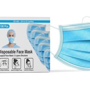 Surgical Face Mask _IMG_001,DALUCI mask, DALUCI face mask, 3Ply Surgical Mask, DALUCI 3Ply Surgical Mask, Melt Blown Fabric Layer, Nose Clip Certified by CE, Fabric Disposable 3Ply Surgical Mask, Free Size Mask, Blue Mask,