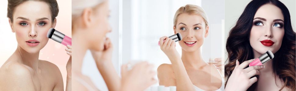Mushroom Makeup, Ladies Cosmetics items, Face Brush, Makeup Puff, Use Liquid, Use Creams, Use Powders