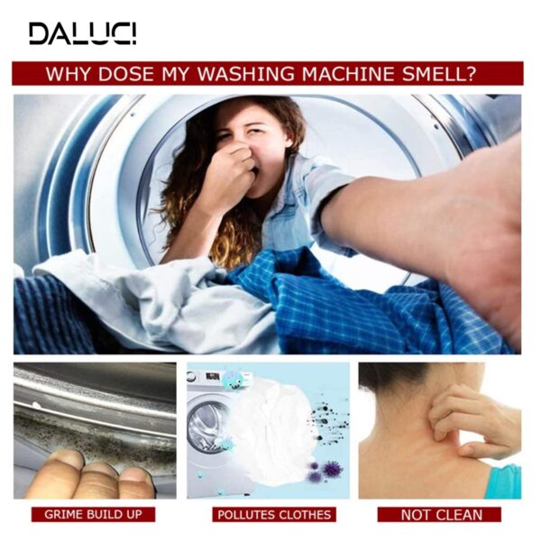 DALUCI Deep Cleaner Tablets, Deep Cleaner Tablets, Cleaner Tablets, Tablets, Tub Cleaning, Washing Clean, Descaling Powder Tablets, Powder Tablets, DALUCI Washing Machine Deep Cleaner Tablets,