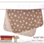 Soft Baby Blanket, Brown Star, Blanket for Babies, Baby Wrapper, Cum Baby Bedding Set, Brown Star Blanket, New Born Accesiores,