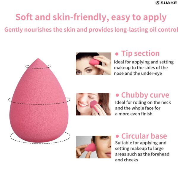 SUAKE 7in1 Professional Beauty Blender Set for Face Makeup