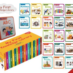 AWEJOY My First Complete Knowledge Library | Box Set of 20 Board Books for Kids | Early Learning & Brain Development Gift Set